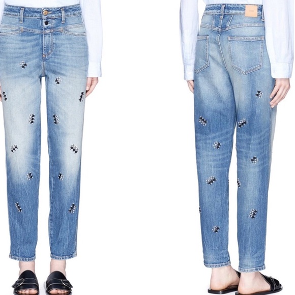 Closed Denim - CLOSED X Jupe By Jackie Embroidered High Rise Jean